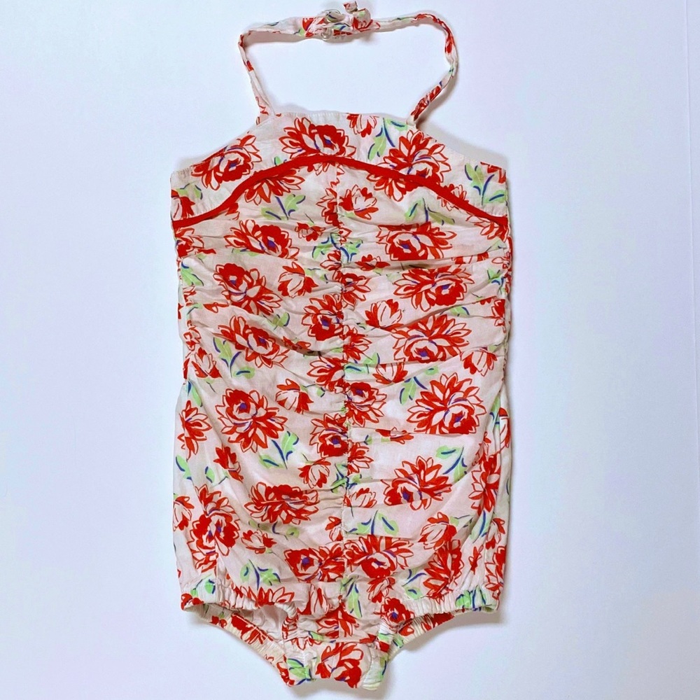 Genuine Kids Roses Halter Romper - 3T